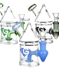 Diamond Glass Missile Mini Rig - 5" / 14mm F - Headshop.com