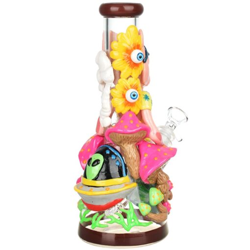 Pulsar Artist Series Glow Beaker Water Pipe | 9.5" | 14mm F - Headshop.com