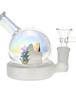 Christmas House Globe Glass Water Pipe - 3.75" / 14mm F - Headshop.com