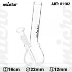Micro | 6" Hangover Glass Water Pipe - Headshop.com