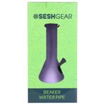 SeshGear Pastel Beaker Glass Water Pipe - 9.75" / 14mm F / Colors Vary - Headshop.com