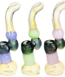 Happenin' Honeycomb Sherlock Bubbler Pipe - 6.5" / Colors Vary - Headshop.com