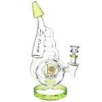 Lookah Glass Horn Recycler Water Pipe | 10.5" | 14mm F - Headshop.com