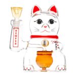 Hemper Lucky Money Cat Glass Water Pipe | 14mm F - Headshop.com