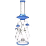 Pulsar Far-Out Visitors Recycler Glass Water Pipe | 17.25" | 19mm F - Headshop.com