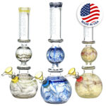 Phoenix Rising Bubble Ball Water Pipe - 10.75"/Colors Vary - Headshop.com