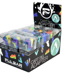 Pulsar Silicone Cart Rig Adapter - Assorted - 30PC DISPLAY - Headshop.com