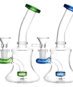 Mini Bell Glass Water Pipe - 6.5" / 14mm F / Colors Vary - Headshop.com
