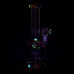 Pulsar Rubik's Cube Perc Bubble Base Glass Water Pipe - 12.5" - Headshop.com