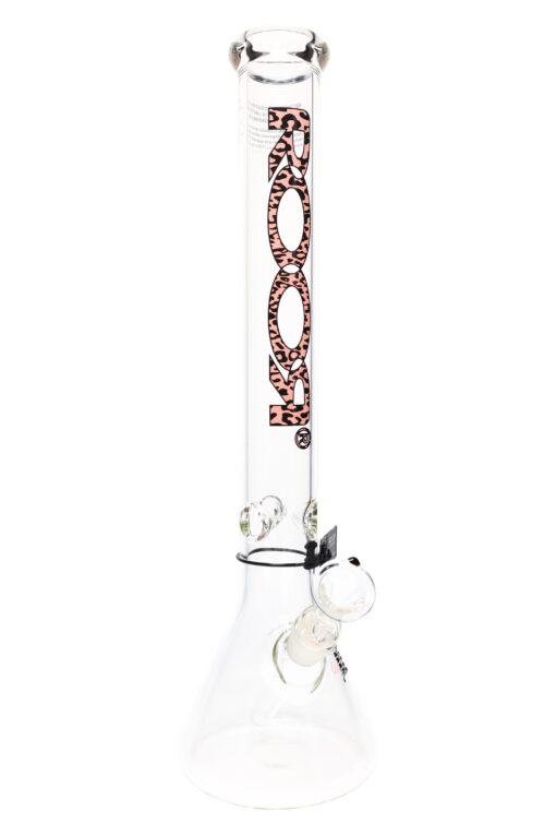 ROOR 18" 5mm Beaker Bong with Ice Pinch – Glass-on-Glass Heavyweight
