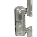 Daze Glass - 14" Rocket Ship Dual Showerhead Perc Glass Water Pipe - Headshop.com