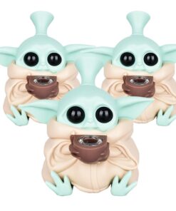 Baby Yoda Silicone Water Pipe - 4.5" 3ct - Headshop.com