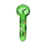 Pulsar Fruit Series Avocado Gold Herb Pipe Glow Duo - 10" / 14mm F - Headshop.com