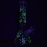 Turn On Your Hemp Lights Beaker Glass Water Pipe - 9.75" - Headshop.com