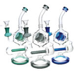 Pulsar Inception Cube Water Pipe- 10.5"/14mm F/Colors Vary - Headshop.com