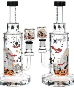 Pulsar Laughing Jack-O-Lantern Glass Bong - 9.75" / 14mm F - Headshop.com