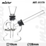 Micro | 4" Hand Held Glass Water Pipe - Headshop.com