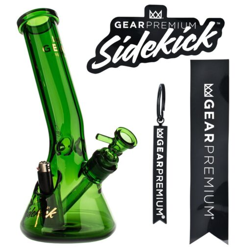 Gear Premium Sidekick Laid Back Glass Beaker Water Pipe | 12" - Headshop.com