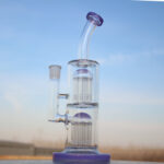10.6" Glass Straight Water Pipe w/ Dual Arm Percolators - Headshop.com