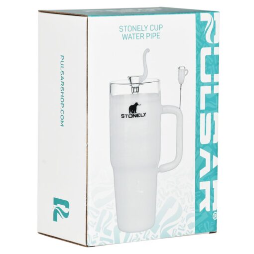 Pulsar Stonely Cup Glass Water Pipe | 8.5" | 14mm F - Headshop.com