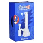 Grateful Dead x Pulsar Bolts And Skellies Glass Beaker Water Pipe Set | 13.75" | 14mm F - Headshop.com