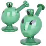 Alien Head Glass Water Pipe - 6" / 14mm F - Headshop.com