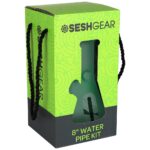SeshGear Glass Beaker Water Pipe Smokers' Kit | 8" - Headshop.com