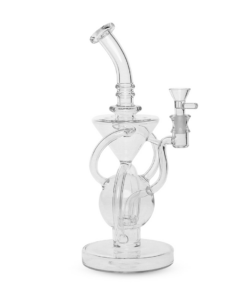 Medusa Customs 420 11.25" Recycler (Clear) - Headshop.com