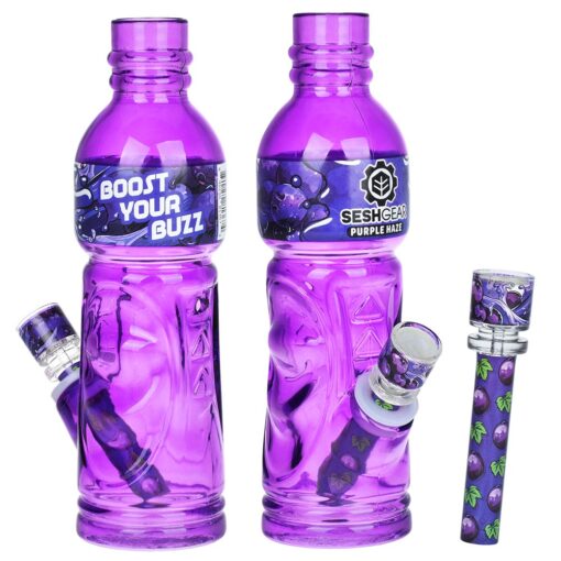 SeshGear Terpade Beverage Bottle Glass Water Pipe | 9.5" - Headshop.com