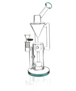 Pulsar Thinker Gravity Recycler Water Pipe - 13" / 14mm F / Colors Vary - Headshop.com