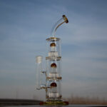 15" Triple Matrix Percolator Glass Water Pipe - Headshop.com