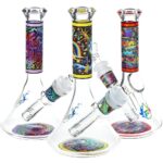 Pulsar Design Series Flared Beaker Glass Water Pipe | 6.75" | 14mm F - Headshop.com