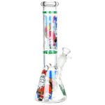 Santa Claus Themed Glass Water Pipe - 10" / 14mm F / Designs Vary - Headshop.com