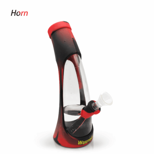 Waxmaid 8.5" Horn Silicone Glass Water Pipe - Headshop.com