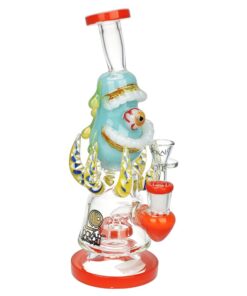 Lookah Glass Evil Eye Water Pipe - 9.75" / 14mm F - Headshop.com