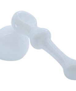 LA Pipes "Ivory Hammer" Glass Hammer Bubbler Pipe - Headshop.com