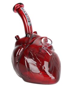 Pulsar Be Still My Heart Glass Water Pipe 6.5" - 14mm F