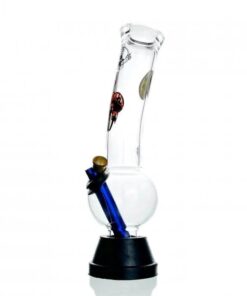 Agung Sturdy Decal Medium Glass Bong 26cm