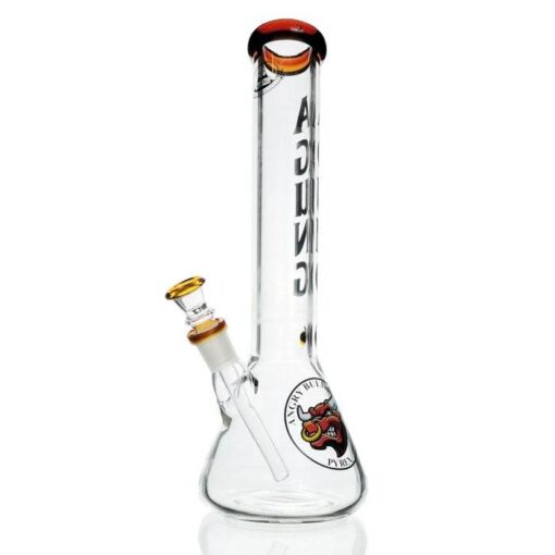 Agung Bull 7mm Thick Beaker Bong 35cm Orange
