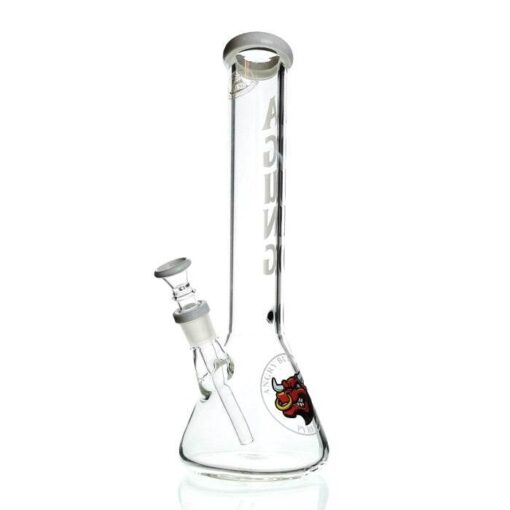 Agung Bull 7mm Thick Beaker Bong 35cm White