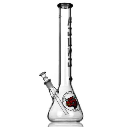 Agung Angry Bull Beaker Glass Bong 45cm Black