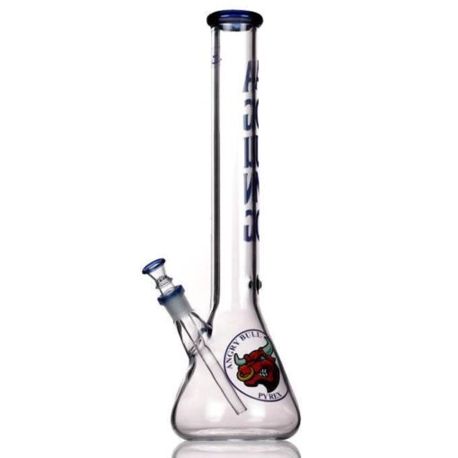 Agung Angry Bull Beaker Glass Bong 45cm Blue