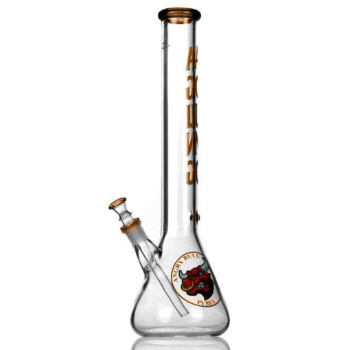 Agung Angry Bull Beaker Glass Bong 45cm Amber