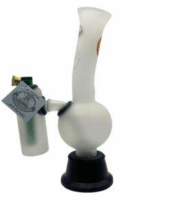 Agung Frosted Double Chamber Glass Bong 24cm
