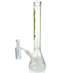 AFM 18" Clear Glass Beaker Bong with Showerhead Perc and 14mm Female Joint