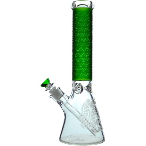 Calibear Sandblasted Seed of Life Beaker Bong