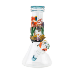 Empire Glassworks 'Under the Sea Baby Beaker' with colorful marine life design, front view on white background