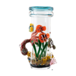 Empire Glassworks 'Under the Sea Baby Beaker' with colorful marine life design, side view on white background