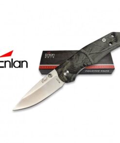 Enlan Camo Handle with Steel Blade Folding Knife 10cm