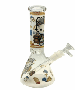 Hello Kitty Gold Chains Beaker Glass Bong 25cm